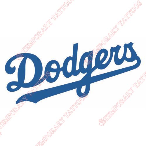 Los Angeles Dodgers Customize Temporary Tattoos Stickers NO.1665